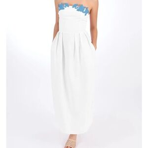 White and Blue Dress